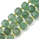Perles vertes naturelles quartz fraise brins G-Q010-A20-01-1