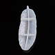Bandeja de joyería de plumas moldes de silicona AJEW-WH0022-07-1