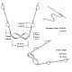 Shegrace rhodié 925 pendentif en argent sterling colliers JN870A-6
