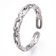 304 Stainless Steel Open Cuff Ring RJEW-N046-01P-1