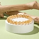 Natürliches rundes Perlen-Stretcharmband aus Citrin BJEW-LS0001-09-5