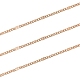 Soldered Brass Coated Iron Curb Chains CH-CJ0001-01A-KCG-4