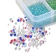 8 colores diy 3d nail art decoración mini perlas de vidrio GLAA-YW0001-36-4