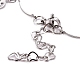 Smile Face Charm Necklace & Bracelet Sets SJEW-JS01129-10