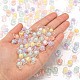 300Pcs 6 Colors Transparent Acrylic Beads TACR-LS0001-06-5