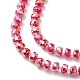 Glass Beads Strands GLAA-G095-05F-3