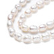 Fili di perle di perle d'acqua dolce coltivate naturali PEAR-N012-03B-4