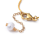 Ensembles de bijoux bracelets et boucles d'oreilles à maillons en laiton étoile SJEW-JS01090-4