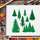 Plantillas de plantillas de pintura de dibujo reutilizables de plástico DIY-WH0172-139-6