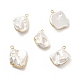 Pendentifs baroques en perles de coquillage PEAR-P004-61KCG-1
