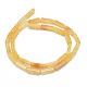 Chapelets de perles jaunes en aventurine naturelle G-F631-E01-01-2