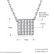 925 collar de plata de ley colgante NJEW-BB30302-4