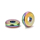 Perlas espaciadoras de acero inoxidable con revestimiento de iones (ip) color arcoíris 304 STAS-F136-02M-3