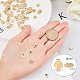PandaHall about 100pcs 8mm Brass Flat Round Blank Stamping Tag Pendants Charms for Earring Bracelet Necklace Jewelry DIY Craft Making KK-PH0035-58G-3
