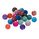 300 pièces 15 couleurs perles d'agate craquelées naturelles G-TA0001-26-3