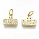 Brass Micro Pave Cubic Zirconia Charms ZIRC-S067-162A-NF-2