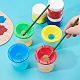Vasos de pintura plástica sin derrames para niños AJEW-NB0001-73-4