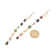 Natural Gemstone Nuggets Beads Dangle Earrings EJEW-JE04667-4