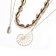 (vente de bijoux pour fêtes d'usine) ensembles de colliers ras du cou et pendentifs en coquillage cauri NJEW-JN02404-2