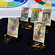 4 soporte para cartas de tarot de madera de 4 estilos. DJEW-WH0041-008-5