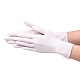 使い捨てゴム手袋  パウダーフリー  普遍的なクリーニング作業指手袋  ホワイト  小さいサイズ  25x8cm  100個/袋 AJEW-E034-65S-B-3