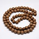 Natural Coconut Wood Beads Strands COCB-P002-06-3