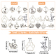 SUNNYCLUE 1 Box 72Pcs Cat Charms Cats Charms Bulk Pet Charm Dog Paw Charm Tibetan Style Alloy I Love My Cat Kitten Charm for Jewelry Making Charms DIY Necklace Earrings Keychain Bracelet Supplies TIBE-SC0001-72-2