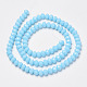 Chapelets de perles en verre opaque de couleur unie EGLA-A034-P3mm-D08-2