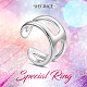 925 кольцо-манжета из стерлингового серебра Shegrace с родиевым покрытием JR751A-4