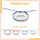 ANATTASOUL 4Pcs 4 Style Saint Benedict Medal Alloy Braided Bead Bracelets Set BJEW-AN0001-69-7