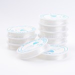 Klarer elastischer Kristallfaden, dehnbare Perlenschnur, für die Herstellung von Perlenschmuck, 1 mm, ca. 4.92 Yard (4.5m)/Rolle