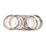 Carbon Steel Memory Wire, for Collar Necklace Making, Necklace Wire, Platinum, 22 Gauge, 0.6mm, about 900 circles/1000g