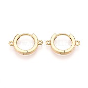 Латунная серьга-кольцо KK-N261-59G