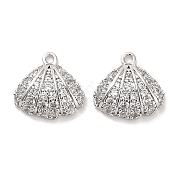 Латунные микропаве прозрачные кубические циркониевые подвески KK-C054-05P