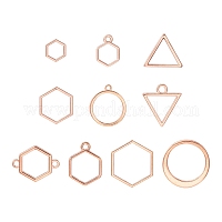 Подвески и звенья с открытой спиной из сплава&nbsp;PALLOY-YWC0002-01RG