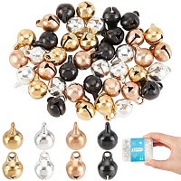 CHGCRAFT 240Pcs 3 Style 8mm 10mm 12.5mm Mini Jingle Bell Jingle Bell  Vintage Bronze Small Elliptical Antique Brass Bell for Kids Crafts and  Christmas