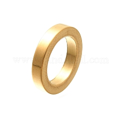 Perles européennes en acier inoxydable 304, Perles avec un grand trou   , anneau, or, 12x2mm, Trou: 8.4mm