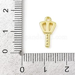 Латунные микропаве прозрачные подвески с фианитом&nbsp;LS-KK-L238-22G