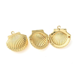 Pendentifs médaillon en laiton de placage&nbsp;LS-KK-M269-11G