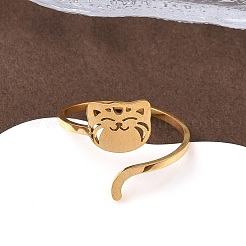 Кольца-манжеты из нержавеющей стали 304 для женщин&nbsp;RJEW-F195-02G