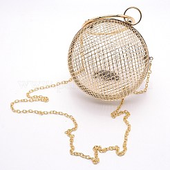 Женский кошелек железный полый клатч&nbsp;AJEW-WH0181-01