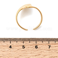 Anelli aperti con polsino in acciaio inossidabile 304 per donna&nbsp;RJEW-L342-11G