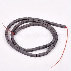 Chapelets de perles en hématite synthétique sans magnétiques&nbsp;G-J170B-3x3mm-03
