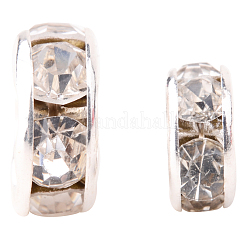 Посеребренные медные Ближний Восток горный хрусталь Spacer бисер&nbsp;RB-PH0001-08S-NF