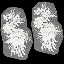 3d цветочные кружевные аппликации&nbsp;DIY-WH0430-459B