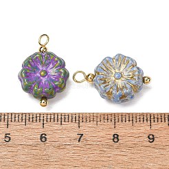 Peinture cuite et pendentifs en verre incrustés de métal doré&nbsp;GL-CBA010C-12G