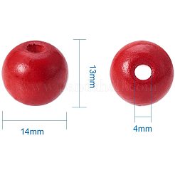 Perline di legno rotondo&nbsp;WOOD-PH0008-02