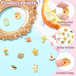 10 шт. 10 стиля подвески из нержавеющей стали 304&nbsp;STAS-CJ0003-35