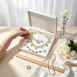 Aufbewahrungsboxen für Schmucksets aus PU-Leder&nbsp;CON-WH0107-139