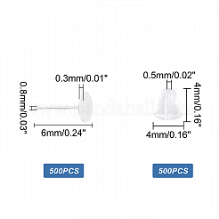 500 pieza de accesorios para pendientes de acero inoxidable 304&nbsp;STAS-UN0036-32